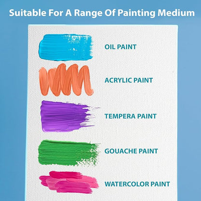 KEFF 32-Pack Bulk Canvas for Painting, 8 of 5x7, 11x14 Canvas Boards for - Image 5