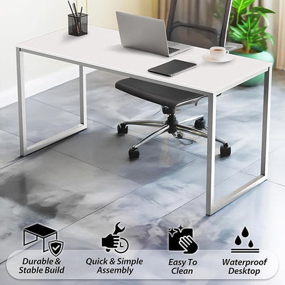 SHW Mission 55-Inch Home Office Computer Desk - Image 4