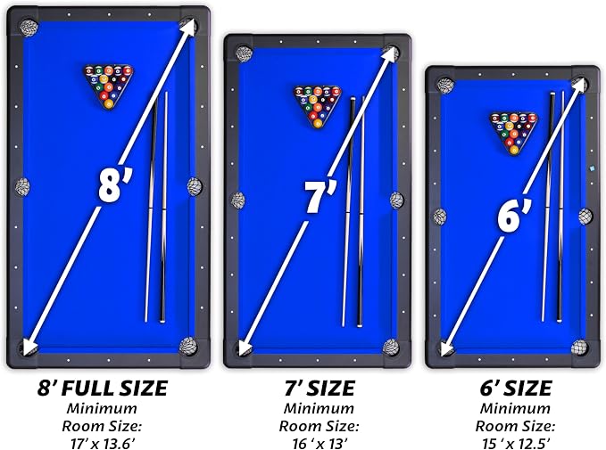 GoSports 6, or 8 ft Billiards Tables - Image 6