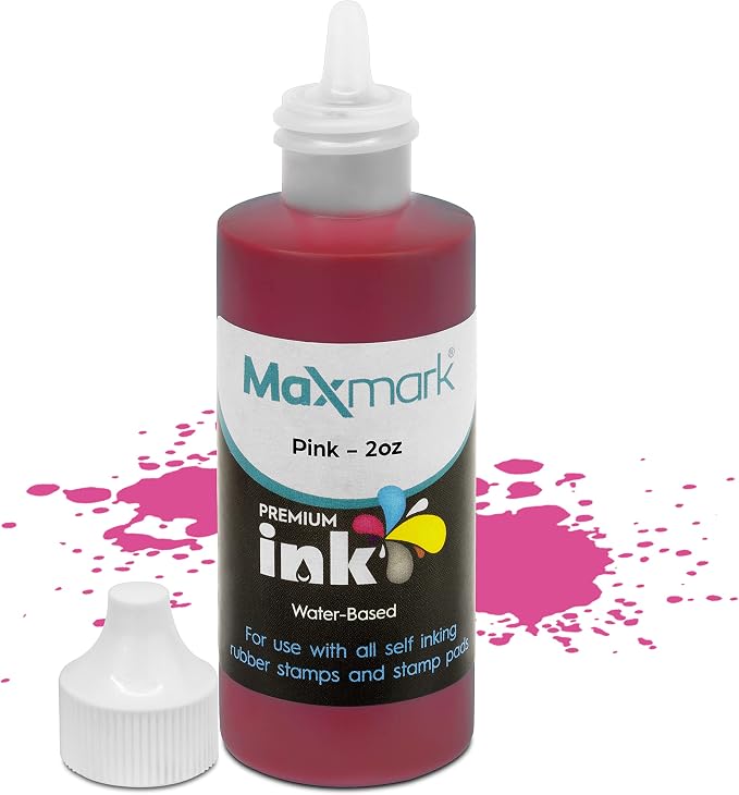 MaxMark Premium Refill Ink for self Inking Stamps and Stamp Pads by Maxmark
