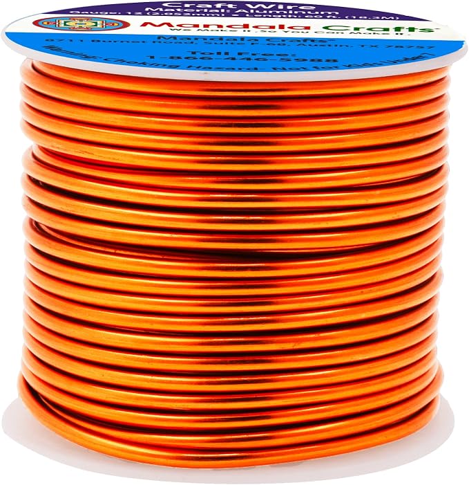 Mandala Crafts 12 Gauge Anodized Aluminum Craft Wire by MandalaCrafts