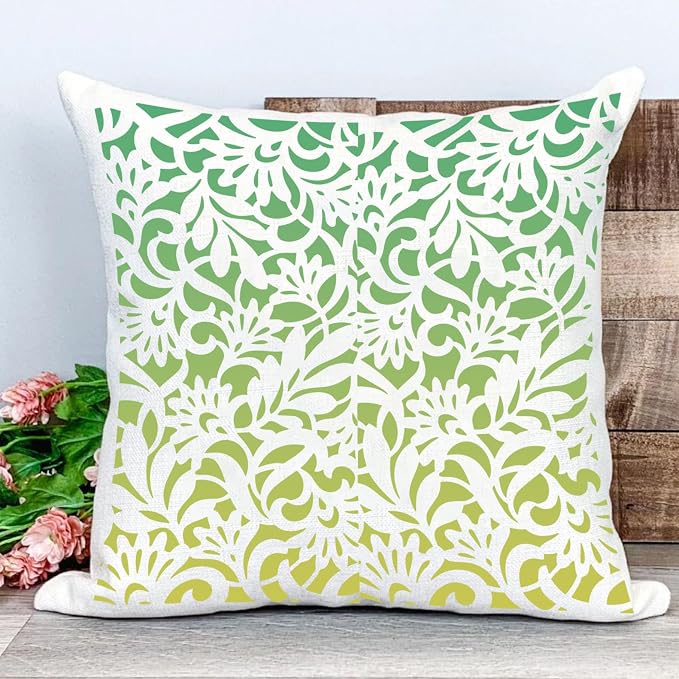 Floral Stencils for Crafts Reusable Damask Texture Stencils for Painting - Image 4