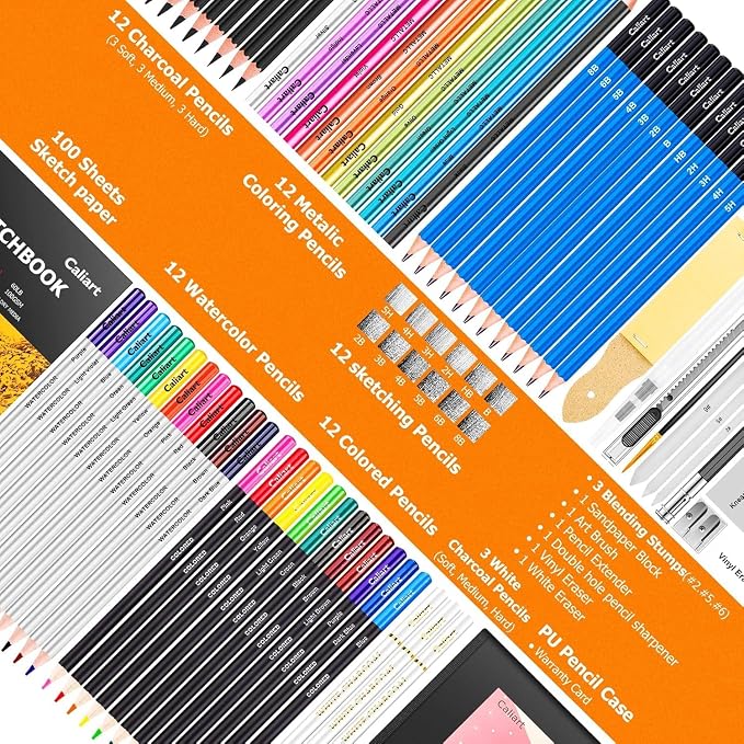 Caliart 176PCS Art Supplies Sketching Kit - Image 6