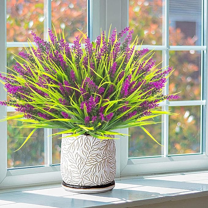 20 Bundles Artificial Plants Outdoor Fake Monkey Grass - Image 3