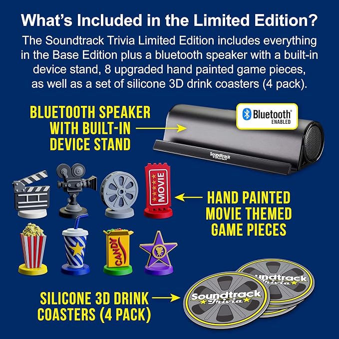 Soundtrack Trivia Limited Edition Movie Game Includes Bluetooth Speaker - Image 2