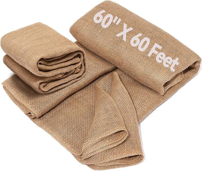 60" x60 Feet Premium Natural Burlap Fabric Roll – Multipurpose by Unknown
