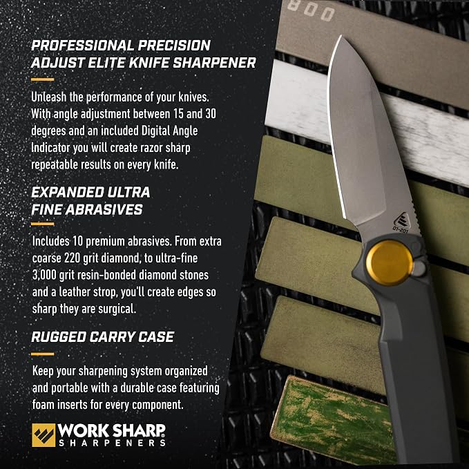 Work Sharp Professional Precision Adjust Elite Knife Sharpener Kit, Sharpen - Image 4