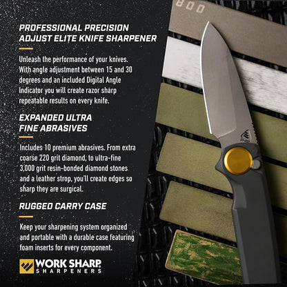 Work Sharp Professional Precision Adjust Elite Knife Sharpener Kit, Sharpen - Image 4