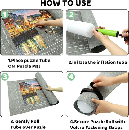 Portable Puzzle Mat Roll Up - - Image 4