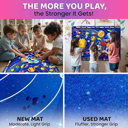 QUOKKA Space Felt Board for Kids 3-5 Years Old - Image 4