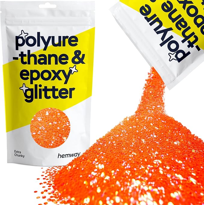Hemway Polyurethane & Epoxy Resin Glitter 100g / 3.5oz Metallic Crystal Flake by Hemway