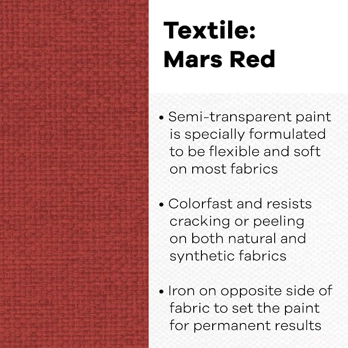 Textile Color Paint Mars RED - Image 2
