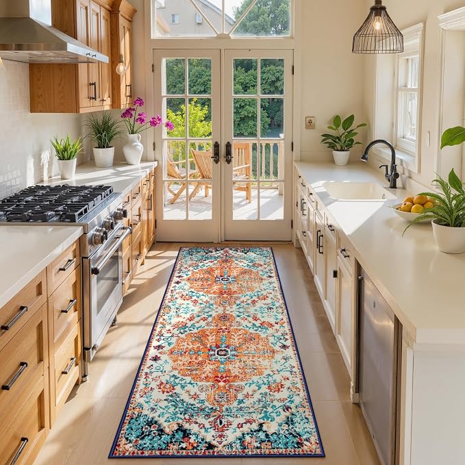 Lahome Bohemian Floral Medallion Runner Rug - Image 2