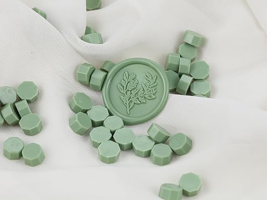 Yoption 360Pcs Sage Green Sealing Wax Beads, Sealing Wax Kit - Image 3