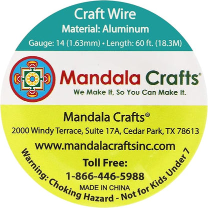 Mandala Crafts 14 Gauge Anodized Aluminum Craft Wire - Image 3