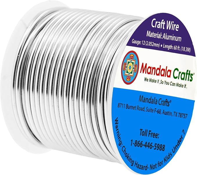 Mandala Crafts 12 Gauge Anodized Aluminum Craft Wire - Image 2