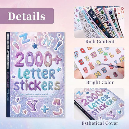 2000+ Pcs Alphabet Sticker for Journaling, Fun & Colorful Craft Letter Stickers - Image 2