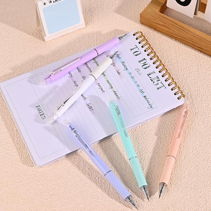 Temiary 10 Pcs Retractable Erasable Gel Pens, Fine Point 0.5 mm, Make Mistakes - Image 7