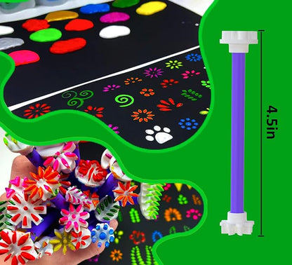 GEOCCI Flower Petal Tools for Dot Painting，50 Petal Shapes Dotting Tool，Mandala - Image 4
