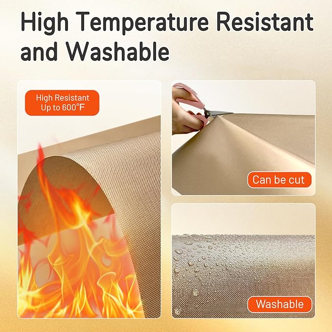 TransOurDream 3 Pack PTFE Teflon Sheets Size S 8.5 x 11" - Image 4