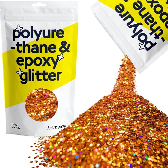 Hemway Polyurethane & Epoxy Resin Glitter 100g / 3.5oz Metallic Crystal Flake by Hemway