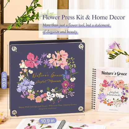 Joy&Grace Flower Press Kit for Adults & Kids, - Image 2
