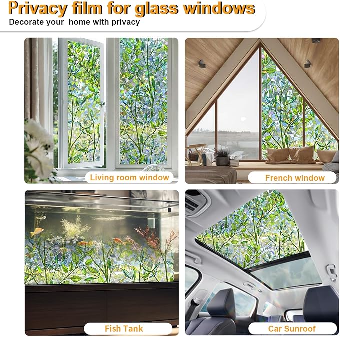 Window Privacy Film Stain Glass Window Film Rainbow Window Film Window clings - Image 6