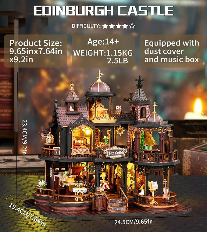 DIY Dollhouse Miniature House Kit, DIY Kit Mini House Model, 1:24 Scale - Image 5