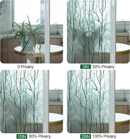 DKTIE Nature Pattern Rainbow Window Film Decorative Stained Glass Window Film - Image 9