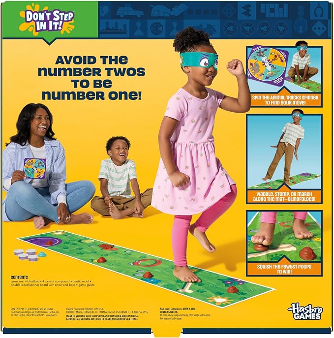 Don't Step in It! Preschool Game I Blindfolded, Poop Party Game | Spinner - Image 2