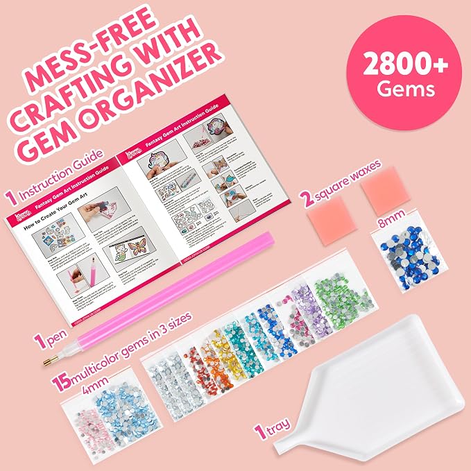 Klever Kits 16 Projects Gem Painting, Kids Diamond Gem Painting Kit - Image 7
