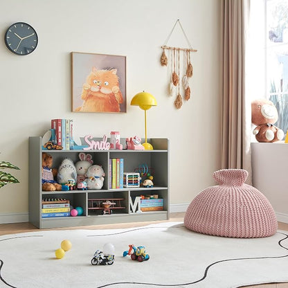Kids Toy Storage Organizer, 5-Section Bookshelf - Image 2