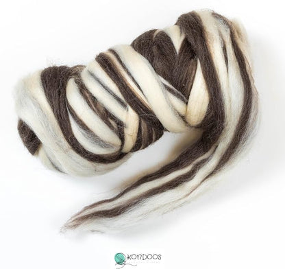Kondoos Natural Wool roving, 8 OZ. Best - Image 4