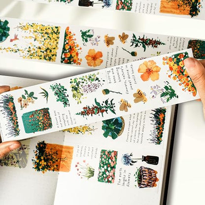 WT Spring Oasis Washi Tape Sticker Set, 3 Rolls, Original Designs, - Image 3