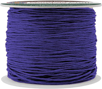 Mandala Crafts 0.5mm 109 Yards Indigo Cotton Waxed Cord by MandalaCrafts