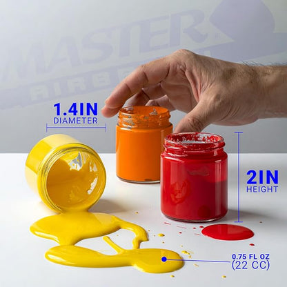 Master Airbrush Brand Box of 10-Each TB-007 Empty 3/4-Ounce, Glass Bottle - Image 6
