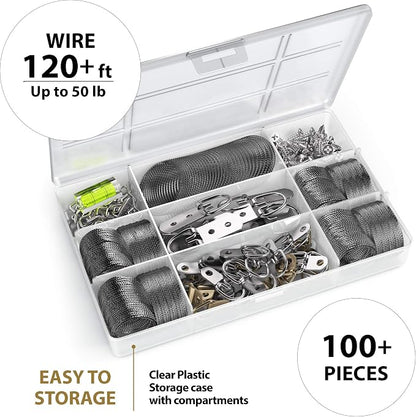 Picture Wire Hanging Kit 100+ Pieces - Image 2