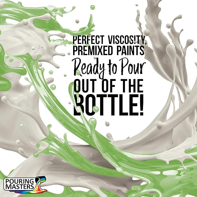 POURING MASTERS Celery Green Acrylic Ready to Pour Pouring Paint - Image 2