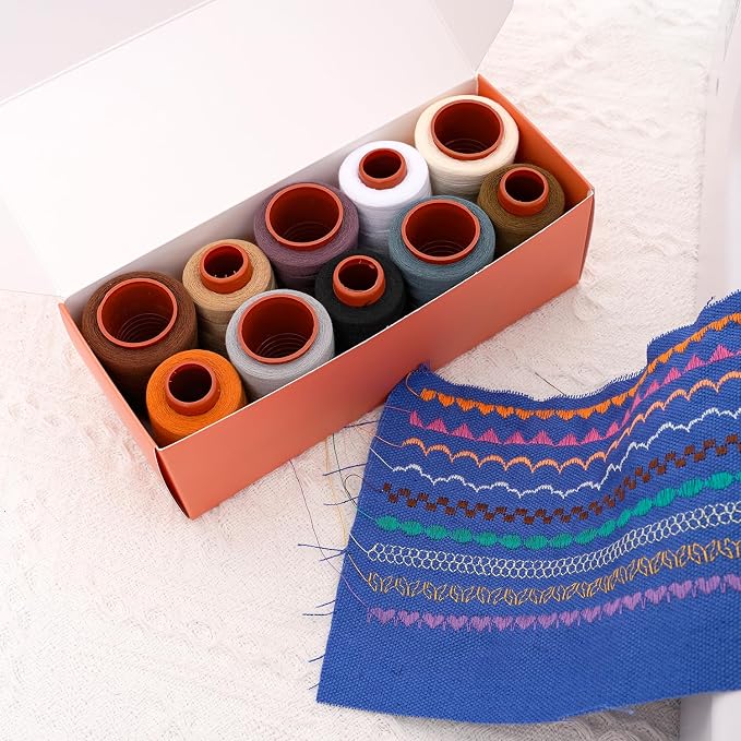 Sewing Thread Kit, All Purpose Sewing Thread 40wt, 10 Spools Assorted Colors - Image 5