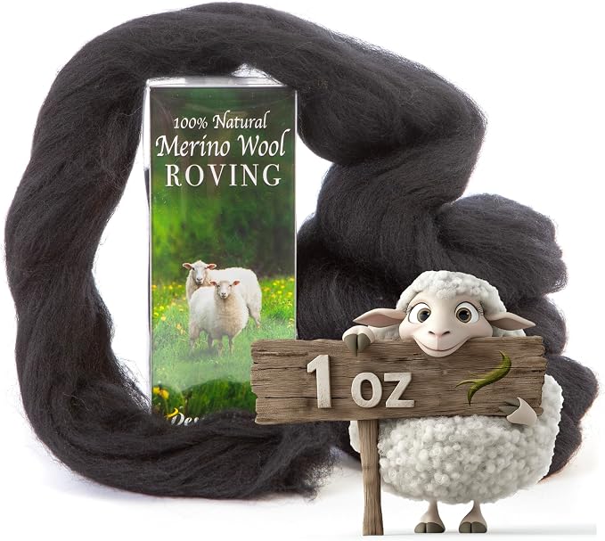 Desert Breeze Distributing 100% Natural Merino Wool Roving by DesertBreezeDistributing