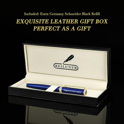 BEILUNER Blue Personalized Pen, Stunning Luxury Lacquer - Image 6