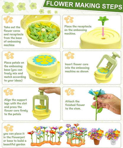 Fabric Flower Bouquets Toys, DIY Craft Kit - Image 4