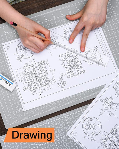 Density-upgraded 18"x12" Self Healing Cutting Mat, Idemeet Rotary Sewing Mat - Image 5