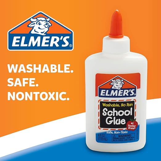 Elmer's Liquid School Glue, Slime & Craft, Safe and Non-Toxic, 4 Ounces Each - Image 5
