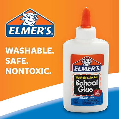 Elmer's Liquid School Glue, Slime & Craft, Safe and Non-Toxic, 4 Ounces Each - Image 5