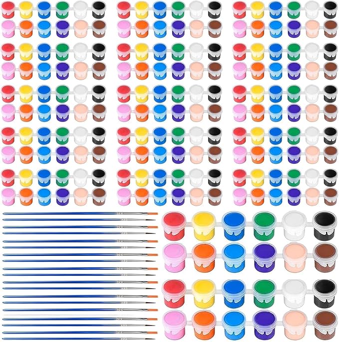 20 Pack Mini Acrylic Paint Set, 12 Colors Acrylic Paints Strips by Unknown