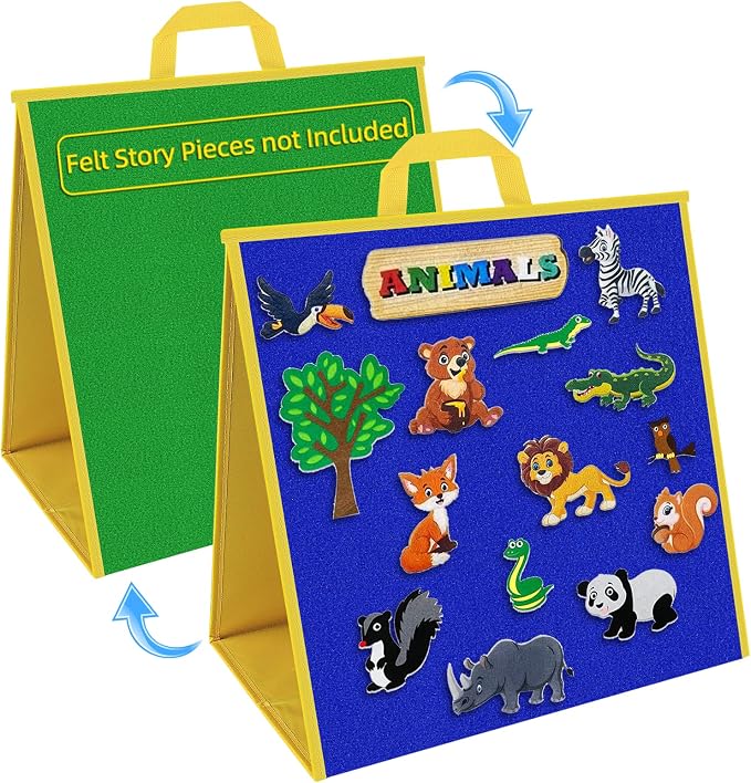 Foldable Felt Board for Toddlers Flannel Board Stories for Preschool Early by AKAYOK