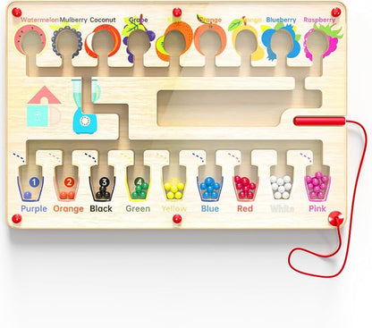 Magnetic Maze Board for Kids Age 3-5, Montessori Educational Wooden for All - Image 9