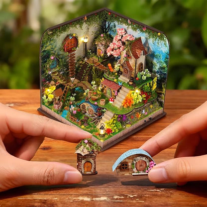 DIY Miniature House Kit, Forest Book Nook Kit - Image 3