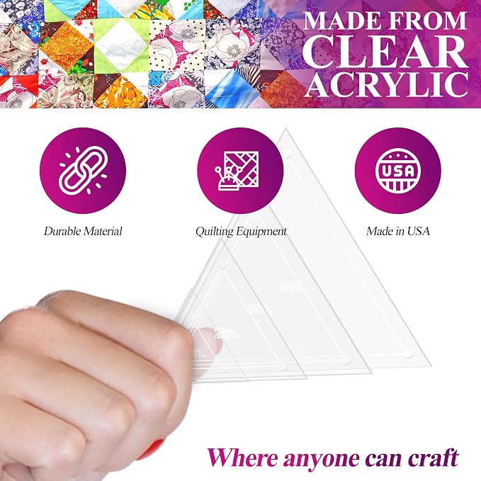 Quilting Acrylic Template Set | Precision Tools - Image 4